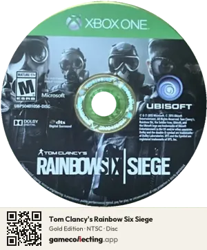Tom Clancy's Rainbow Six Siege Xbox One, NTSC disc