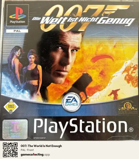 007: The World Is Not Enough PlayStation, PAL box front