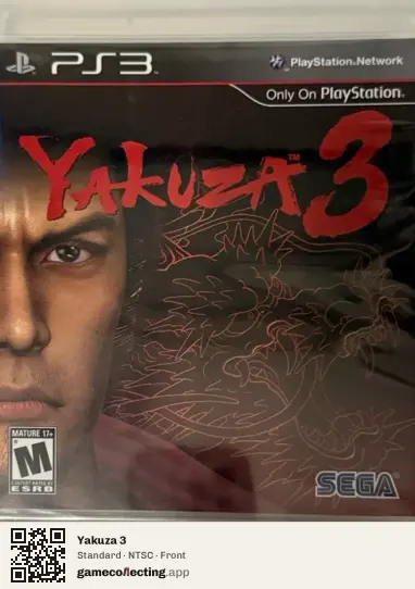 Yakuza 3 PlayStation 3, NTSC box front