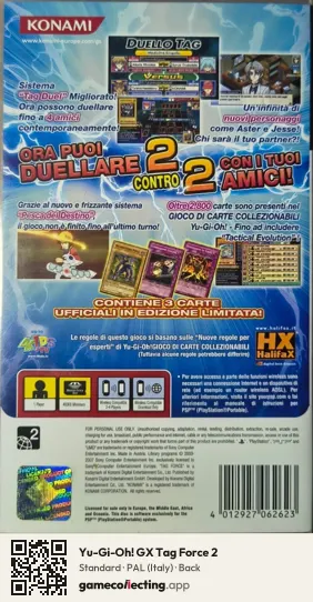 Yu-Gi-Oh! GX Tag Force 2 PlayStation Portable, Italy box back