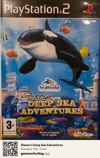 Shamu's Deep Sea Adventures PlayStation 2, PAL box front