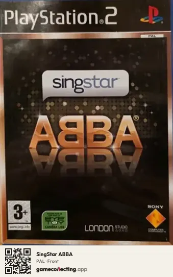SingStar ABBA PlayStation 2, PAL box front