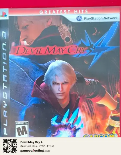 Devil May Cry 4 PlayStation 3, NTSC box front