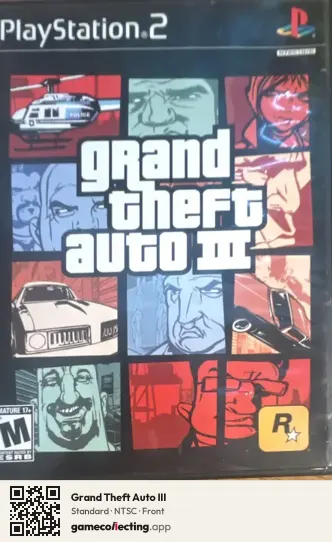 Grand Theft Auto III PlayStation 2, NTSC box front