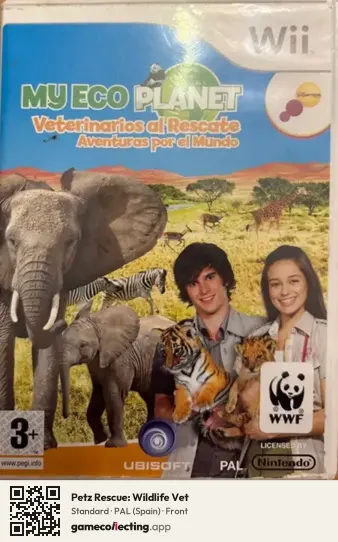 Petz Rescue: Wildlife Vet Nintendo Wii, Spain box front