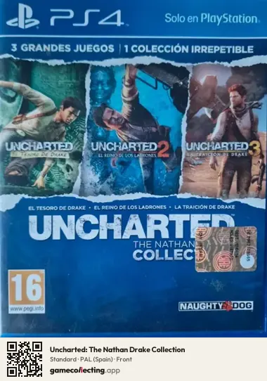 Uncharted: The Nathan Drake Collection PlayStation 4, Spain box front