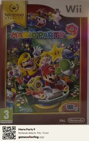 Mario Party 9 Nintendo Wii, PAL box front
