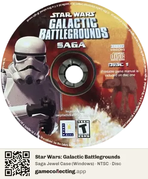 Star Wars: Galactic Battlegrounds Computer, NTSC disc