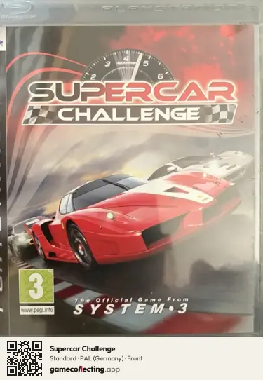 Supercar Challenge PlayStation 3, Germany box front