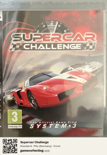 Supercar Challenge PlayStation 3, Germany box front