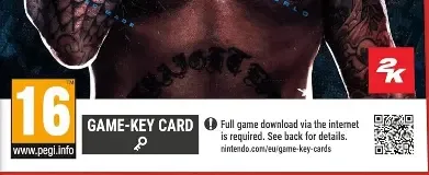 WWE 2K26, the PEGI square on its front