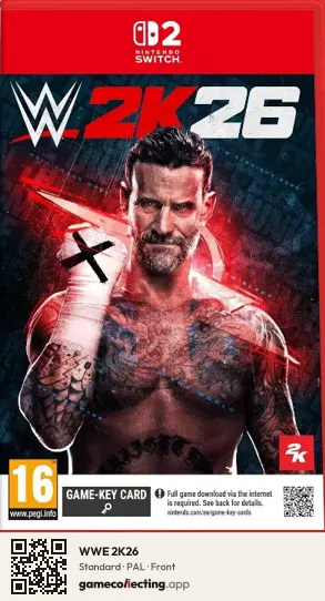 WWE 2K26 Nintendo Switch 2, PAL box front