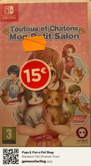 Pups & Purrs Pet Shop Nintendo Switch, France box front