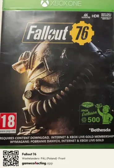 Fallout 76 Xbox One, Poland box front