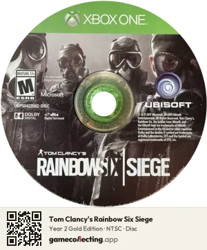 Tom Clancy's Rainbow Six Siege Xbox One, NTSC disc