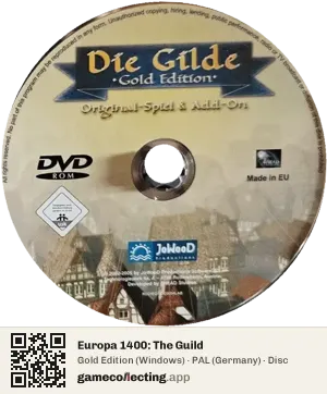 Europa 1400: The Guild Computer, PAL disc