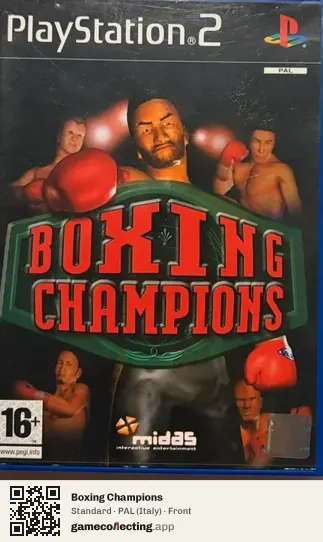 Boxing Champions PlayStation 2, Italy box front