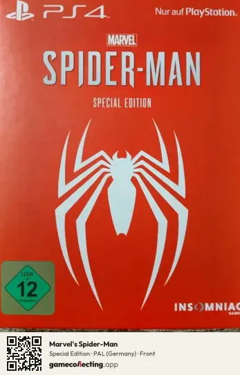 Marvel's Spider-Man PlayStation 4, Germany box front
