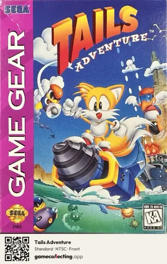 Tails Adventure Sega Game Gear, NTSC box front