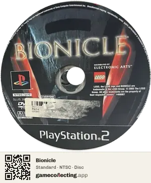 Bionicle PlayStation 2, NTSC disc