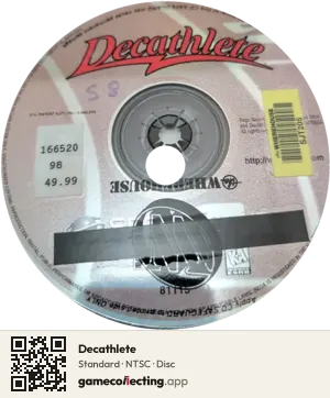Decathlete Sega Saturn, NTSC disc