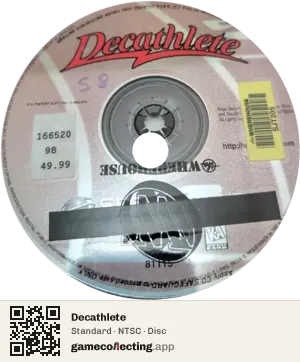 Decathlete Sega Saturn, NTSC disc