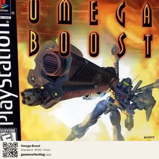 Omega Boost PlayStation, NTSC box front