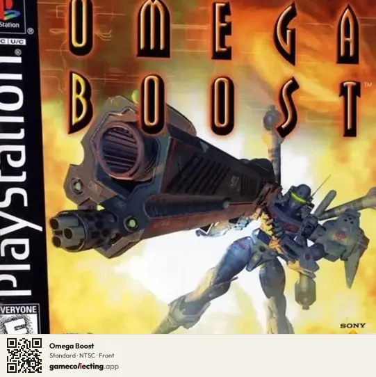 Omega Boost PlayStation, NTSC box front