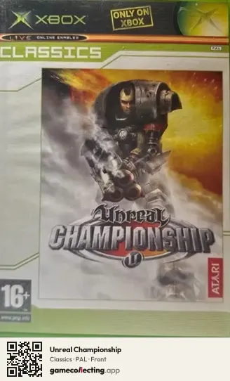 Unreal Championship Xbox, PAL box front