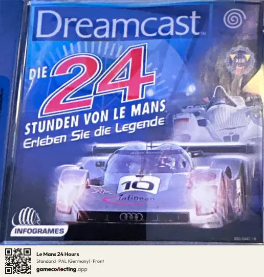 Le Mans 24 Hours Sega Dreamcast, Germany box front