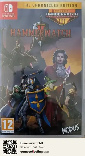 Hammerwatch II Nintendo Switch, PAL box front