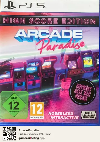 Arcade Paradise PlayStation 5, PAL box front