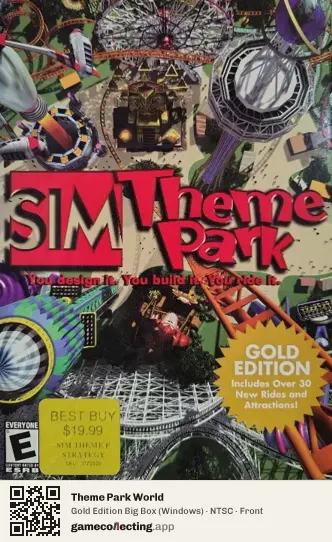 Theme Park World Computer, NTSC box front