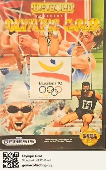 Olympic Gold Sega Mega Drive / Genesis, NTSC box front