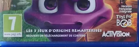 Spyro Reignited Trilogy, the PEGI square on its front