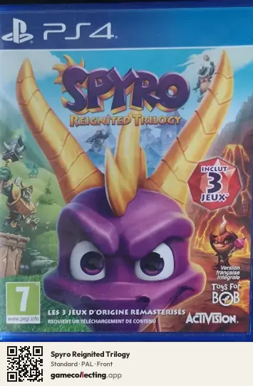 Spyro Reignited Trilogy PlayStation 4, PAL box front