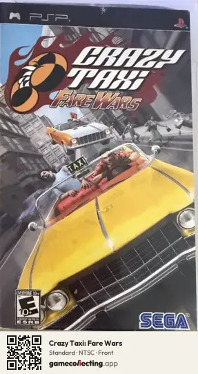 Crazy Taxi: Fare Wars PlayStation Portable, NTSC box front