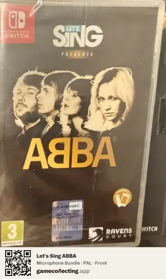 Let's Sing ABBA Nintendo Switch, PAL box front