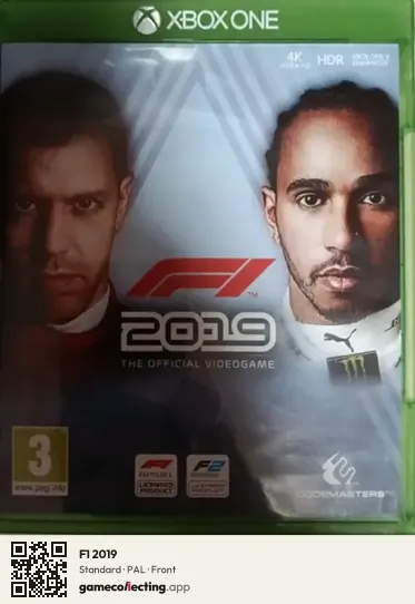 F1 2019 Xbox One, PAL box front