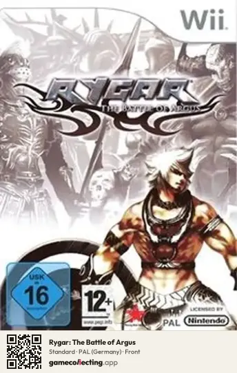 Rygar: The Battle of Argus Nintendo Wii, Germany box front