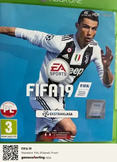 FIFA 19 Xbox One, Poland box front