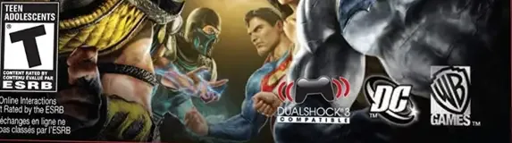 Mortal Kombat vs. DC Universe, the ESRB box on its front
