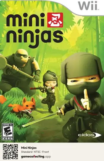 Mini Ninjas Nintendo Wii, NTSC box front