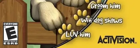 Puppy Luv, the ESRB box on its front