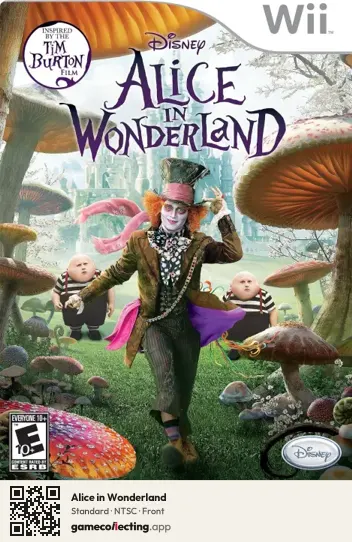 Alice in Wonderland Nintendo Wii, NTSC box front