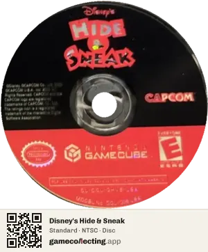 Disney's Hide & Sneak Nintendo GameCube, NTSC disc