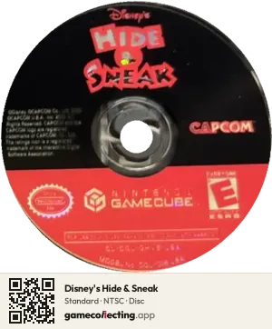 Disney's Hide & Sneak Nintendo GameCube, NTSC disc