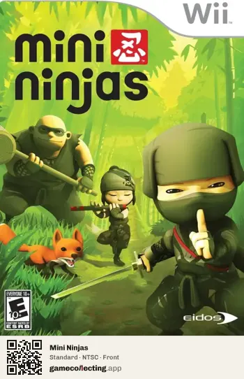 Mini Ninjas Nintendo Wii, NTSC box front