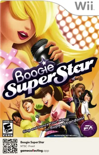 Boogie SuperStar Nintendo Wii, NTSC box front