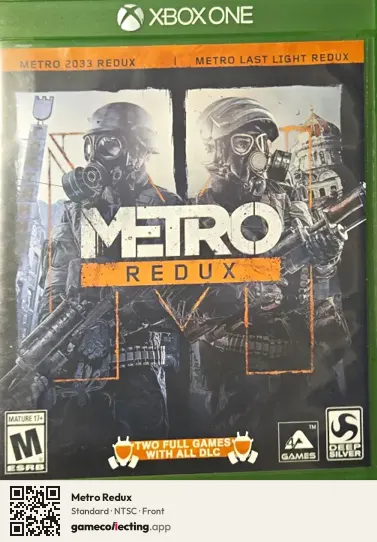 Metro Redux Xbox One, NTSC box front